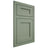 Shiloh Cabinetry Flush Inset Hanover Poplar Plain Cut Moss Door