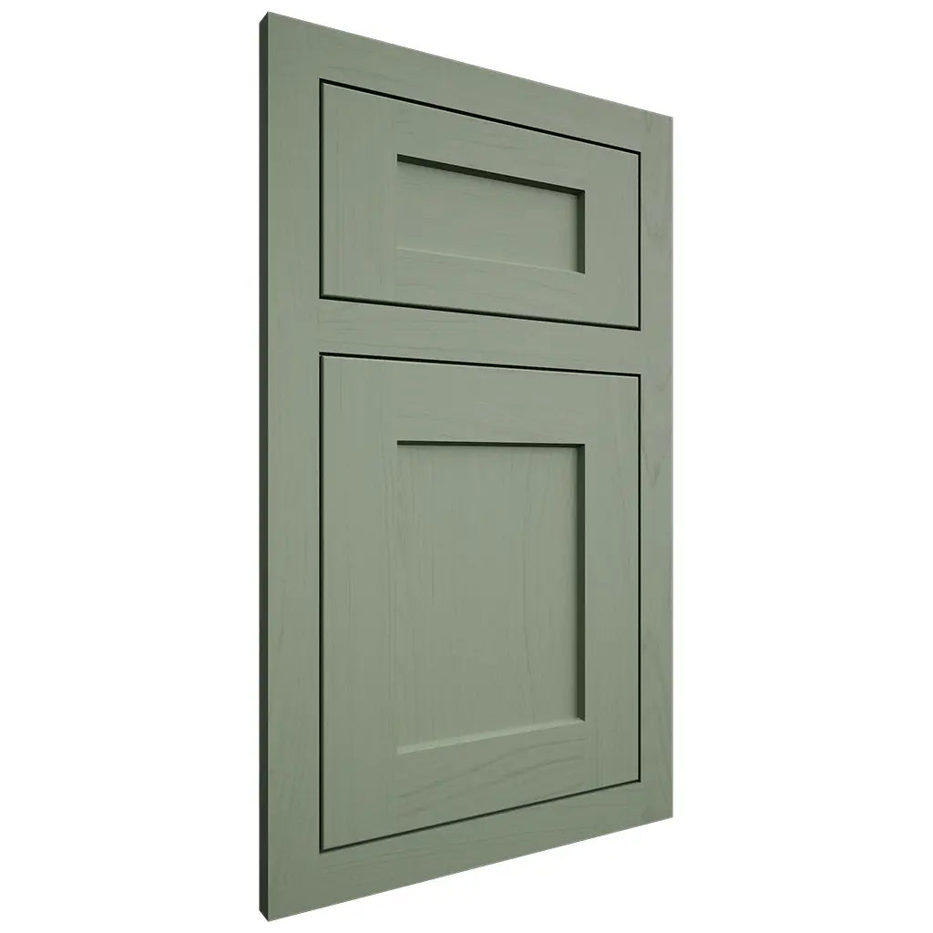 Shiloh Cabinetry Flush Inset Hanover Poplar Plain Cut Moss Door