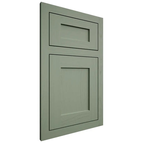 Shiloh Cabinetry Flush Inset Hanover Poplar Plain Cut Moss Door