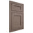 Shiloh Cabinetry Flush Inset Hanover Poplar Plain Cut River Rock Door
