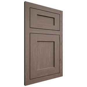 Shiloh Cabinetry Flush Inset Hanover Poplar Plain Cut River Rock Door