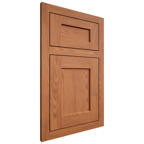 Shiloh Cabinetry Flush Inset Hanover Red Oak Plain Cut Harvest Door
