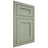 Shiloh Cabinetry Flush Inset Hanover Red Oak Plain Cut Moss Door