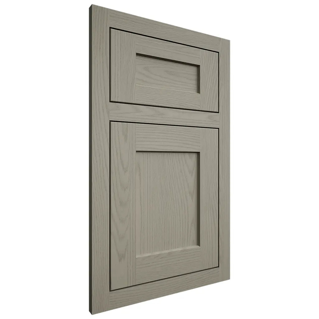 Shiloh Cabinetry Flush Inset Hanover Red Oak Plain Cut Thyme Door