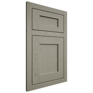 Shiloh Cabinetry Flush Inset Hanover Red Oak Plain Cut Thyme Door