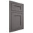 Shiloh Cabinetry Flush Inset Hanover Walnut Plain Cut Cadet Door