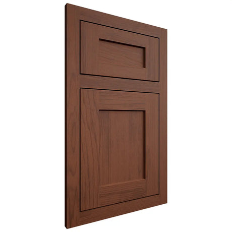 Shiloh Cabinetry Flush Inset Hanover Walnut Plain Cut Rye Door