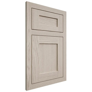 Shiloh Cabinetry Flush Inset Hanover Walnut Plain Cut Seagull Door
