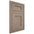 Shiloh Cabinetry Flush Inset Hanover White Oak Plain Cut Almond Door