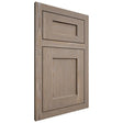 Shiloh Cabinetry Flush Inset Hanover White Oak Plain Cut Almond Door