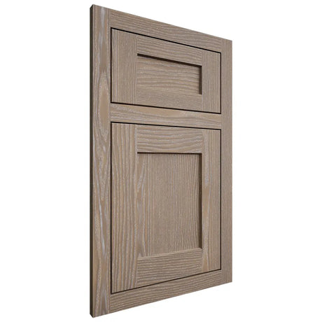 Shiloh Cabinetry Flush Inset Hanover White Oak Plain Cut Almond Door