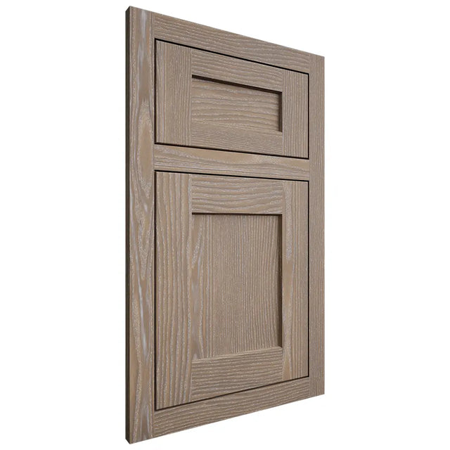 Shiloh Cabinetry Flush Inset Hanover White Oak Plain Cut Almond Door