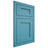 Shiloh Cabinetry Flush Inset Hanover White Oak Plain Cut Aqua Door