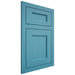 Shiloh Cabinetry Flush Inset Hanover White Oak Plain Cut Aqua Door