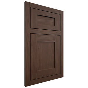 Shiloh Cabinetry Flush Inset Hanover White Oak Plain Cut Braun Door