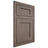 Shiloh Cabinetry Flush Inset Hanover White Oak Plain Cut Clay Door