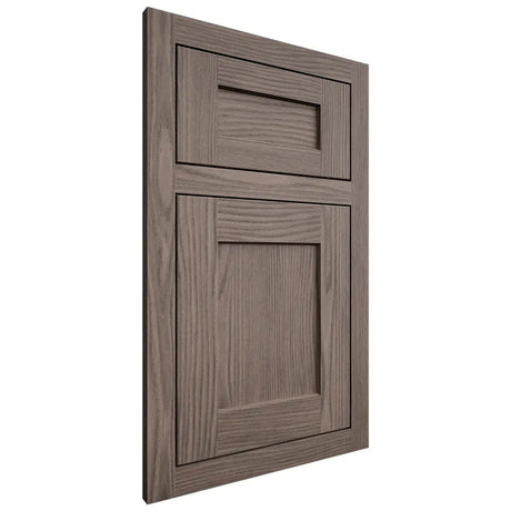 Shiloh Cabinetry Flush Inset Hanover White Oak Plain Cut Clay Door