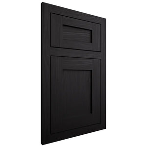Shiloh Cabinetry Flush Inset Hanover White Oak Plain Cut Ink Door