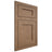 Shiloh Cabinetry Flush Inset Hanover White Oak Plain Cut Medium Door