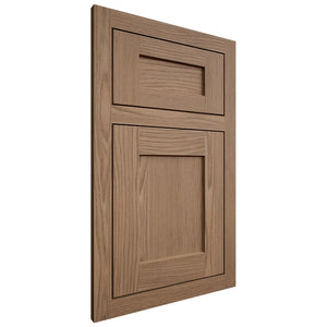 Shiloh Cabinetry Flush Inset Hanover White Oak Plain Cut Medium Door