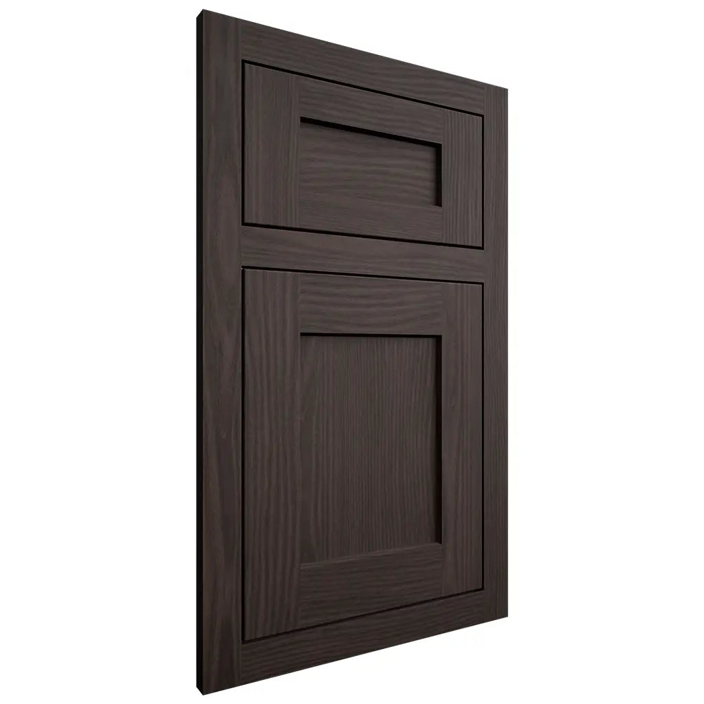 Shiloh Cabinetry Flush Inset Hanover White Oak Plain Cut Morel Door
