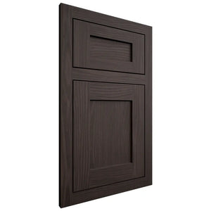 Shiloh Cabinetry Flush Inset Hanover White Oak Plain Cut Morel Door