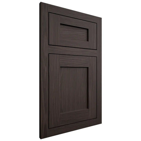Shiloh Cabinetry Flush Inset Hanover White Oak Plain Cut Morel Door