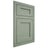 Shiloh Cabinetry Flush Inset Hanover White Oak Plain Cut Moss Door