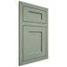 Shiloh Cabinetry Flush Inset Hanover White Oak Plain Cut Moss Door