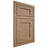 Shiloh Cabinetry Flush Inset Hanover White Oak Plain Cut Natural Door