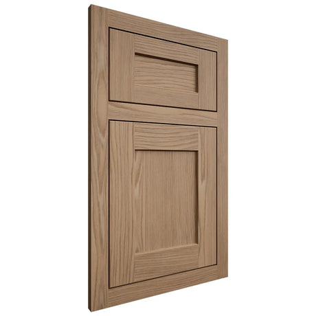 Shiloh Cabinetry Flush Inset Hanover White Oak Plain Cut Natural Door