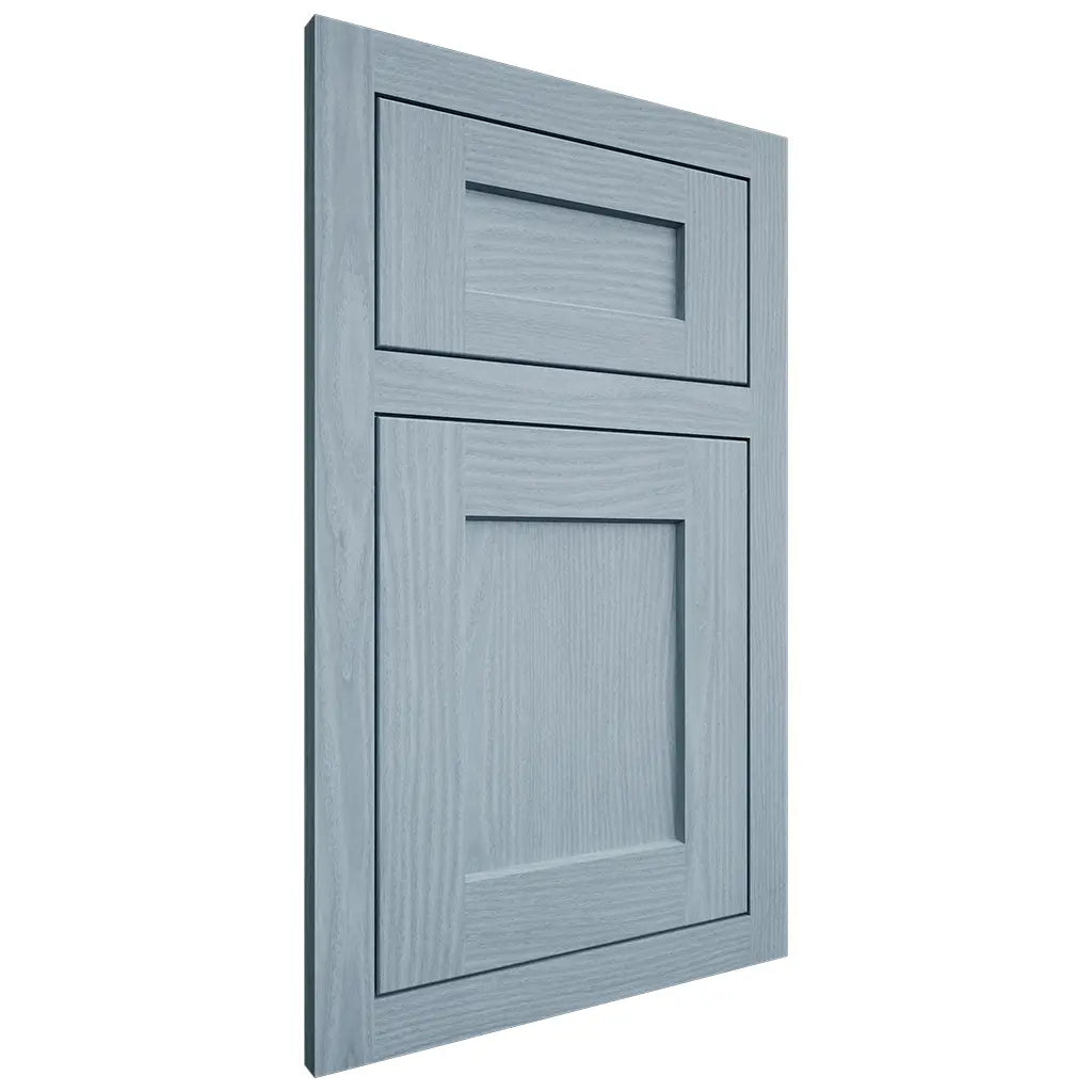 Shiloh Cabinetry Flush Inset Hanover White Oak Plain Cut Sky Door