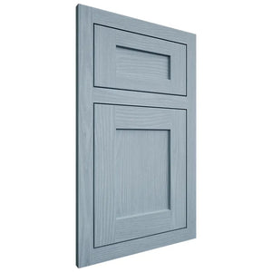 Shiloh Cabinetry Flush Inset Hanover White Oak Plain Cut Sky Door