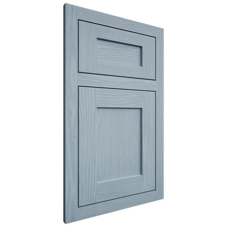 Shiloh Cabinetry Flush Inset Hanover White Oak Plain Cut Sky Door