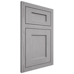 Shiloh Cabinetry Flush Inset Hanover White Oak Plain Cut Stratus Door