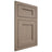 Shiloh Cabinetry Flush Inset Hanover White Oak Quarter Sawn Almond Door