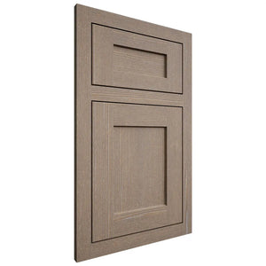 Shiloh Cabinetry Flush Inset Hanover White Oak Quarter Sawn Almond Door