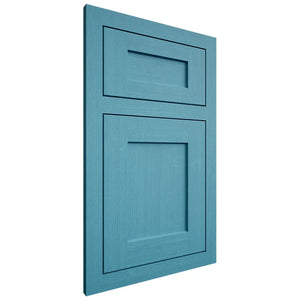 Shiloh Cabinetry Flush Inset Hanover White Oak Quarter Sawn Aqua Door