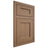 Shiloh Cabinetry Flush Inset Hanover White Oak Quarter Sawn Medium Door