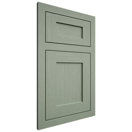 Shiloh Cabinetry Flush Inset Hanover White Oak Rift Cut Moss Door