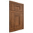 Shiloh Cabinetry Flush Inset Hartford Hickory Plain Cut Burnt Sugar Door