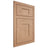 Shiloh Cabinetry Flush Inset Hartford Red Oak Plain Cut Natural Door