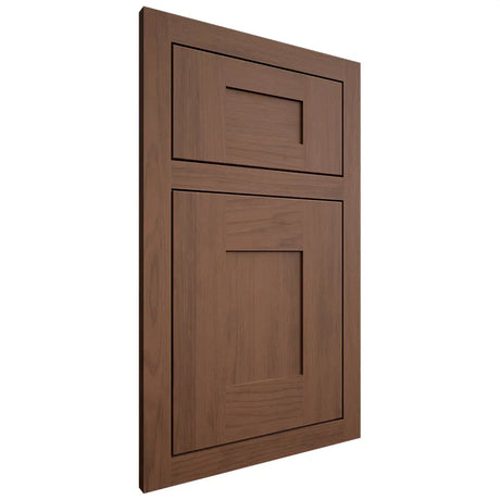 Shiloh Cabinetry Flush Inset Hartford Walnut Plain Cut Natural Door