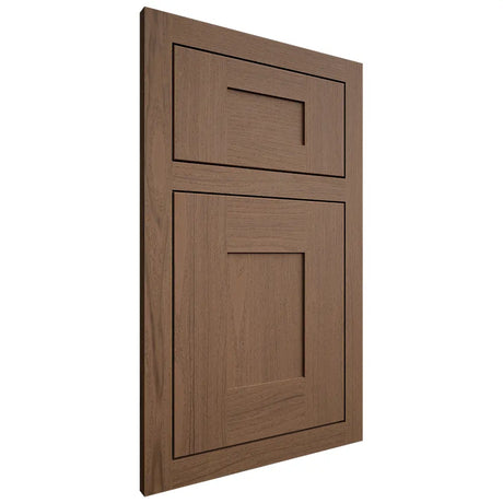 Shiloh Cabinetry Flush Inset Hartford White Oak Plain Cut Autumn Door