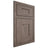 Shiloh Cabinetry Flush Inset Hartford White Oak Plain Cut Clay Door