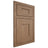 Shiloh Cabinetry Flush Inset Hartford White Oak Plain Cut Medium Door