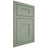 Shiloh Cabinetry Flush Inset Hartford White Oak Plain Cut Moss Door