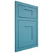 Shiloh Cabinetry Flush Inset Hartford White Oak Rift Cut Aqua Door