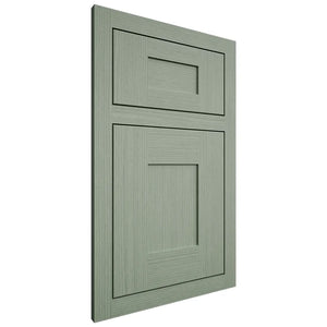 Shiloh Cabinetry Flush Inset Hartford White Oak Rift Cut Moss Door