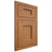 Shiloh Cabinetry Flush Inset Heritage Alder Plain Cut Caramel Door